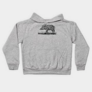 Indian Wild Pig Kids Hoodie